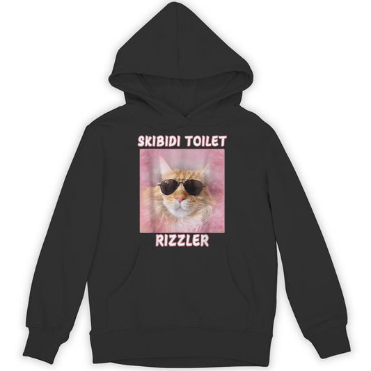 Skibidi Toilet Rizzler Meme Memes Internet Memes Genz Unisex Hoodie