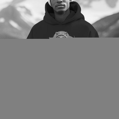 Skiing Cat Winter Sports Adventure Downhill Fun Unisex Hoodie