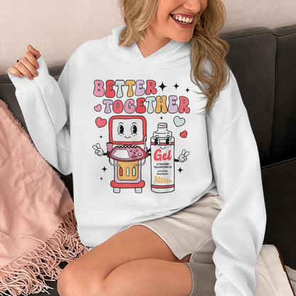 Sonographer Valentine's Day Ultrasound Technologist Rdms Unisex Hoodie