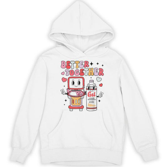Sonographer Valentine's Day Ultrasound Technologist Rdms Unisex Hoodie