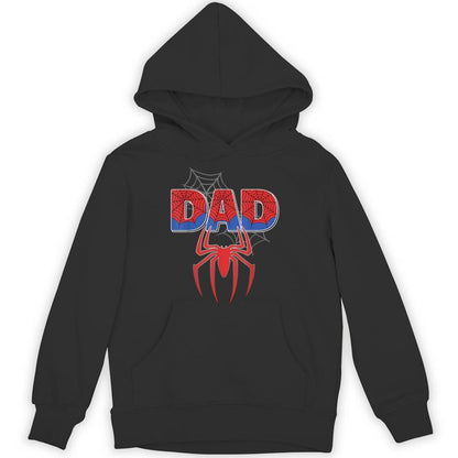 Spider Dad Family Birthday Boy Retro Father's Day Unisex Hoodie