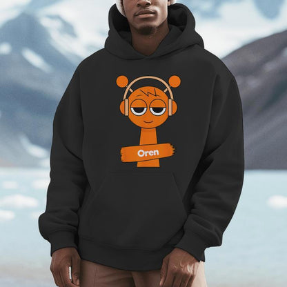Sprunki Oren Orange Unisex Hoodie