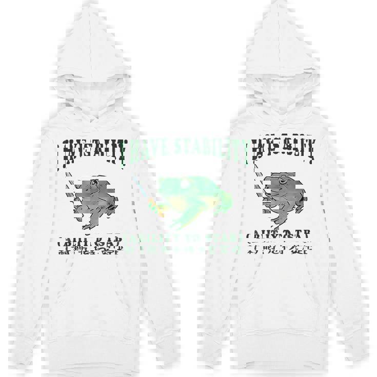 I Have Stability Ability To Stab Frog Unisex Hoodie