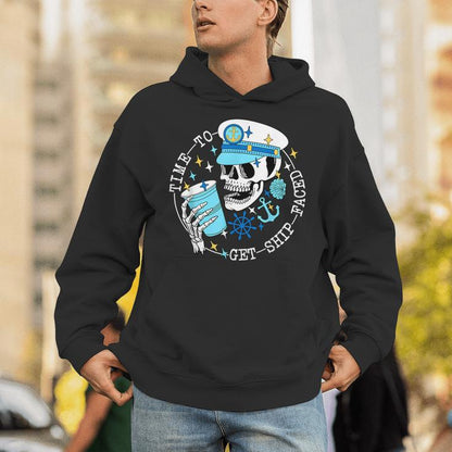 Time To Get Ship Faced Beach Bach Nautical Bachelorette Unisex Hoodie