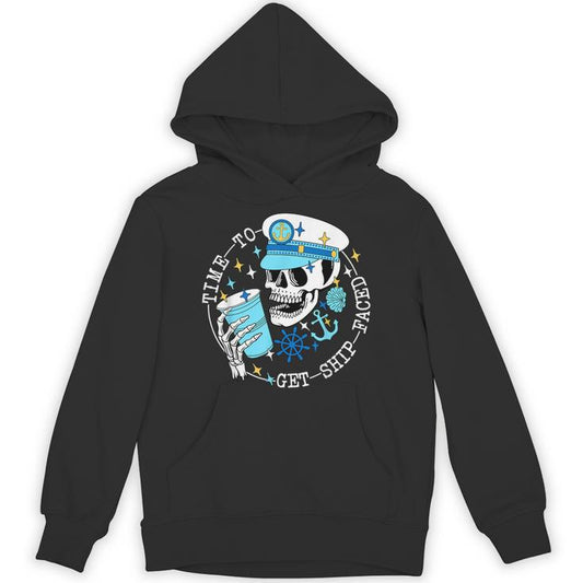 Time To Get Ship Faced Beach Bach Nautical Bachelorette Unisex Hoodie