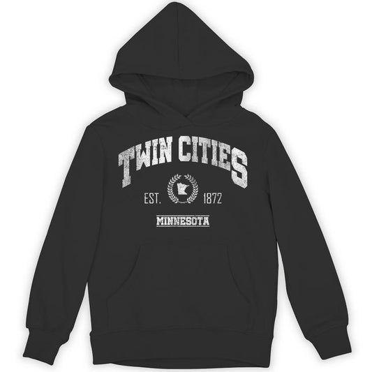 Twin Cities Mn Minnesota Vintage Throwback Unisex Hoodie