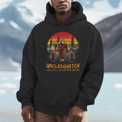 Uncle Squatch Like A Grandpa Just Way More Squatchy Retro Unisex Hoodie