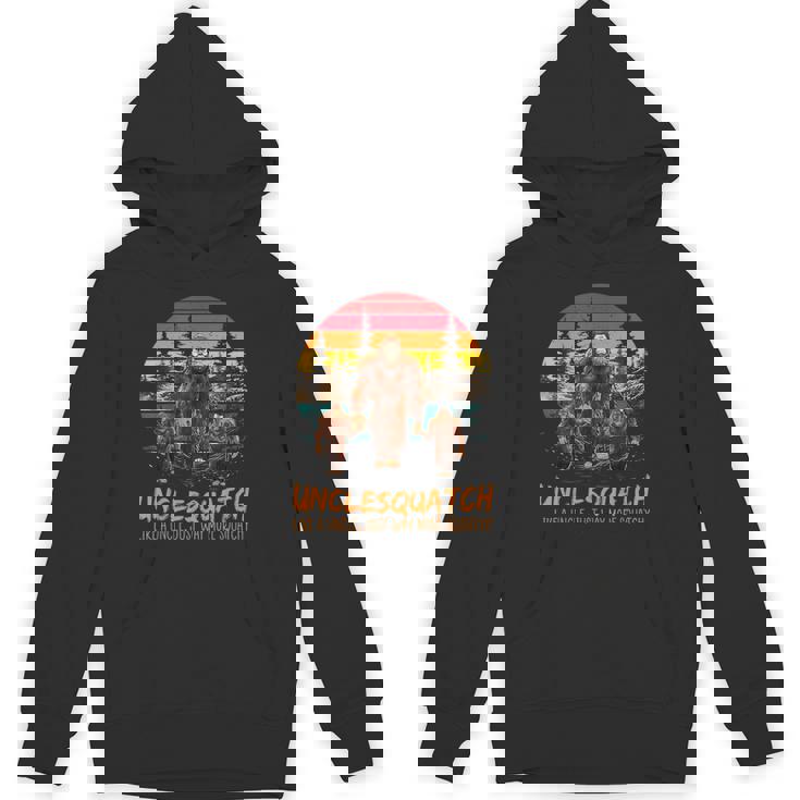 Uncle Squatch Like A Grandpa Just Way More Squatchy Retro Unisex Hoodie