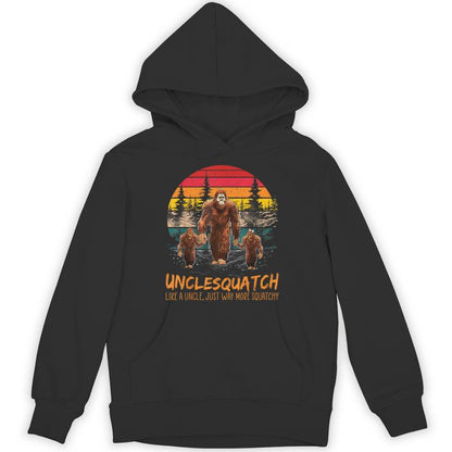 Uncle Squatch Like A Grandpa Just Way More Squatchy Retro Unisex Hoodie