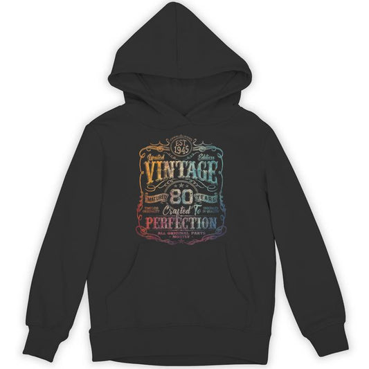 Vintage 1945 Limited Edition 80 Year Old 80Th Birthday Unisex Hoodie