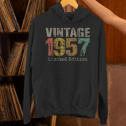 Vintage 1957 Limited Edition 68Th Birthday 68 Year Old Unisex Hoodie
