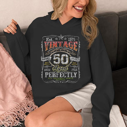 Vintage 1975 Limited Edition 50 Year Old 50Th Birthday Unisex Hoodie