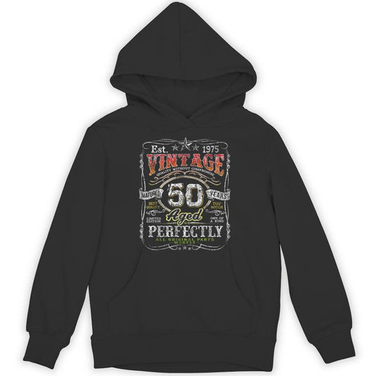 Vintage 1975 Limited Edition 50 Year Old 50Th Birthday Unisex Hoodie