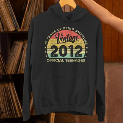 Vintage 2012 Official Nager 13Th Birthday 13 Yr Old Unisex Hoodie