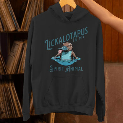 Vintage Lickalottapus Is My Spirit Animal Lovers Meme Unisex Hoodie