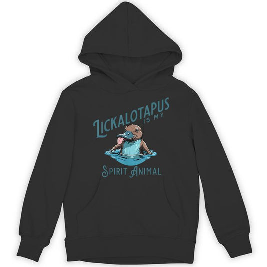 Vintage Lickalottapus Is My Spirit Animal Lovers Meme Unisex Hoodie