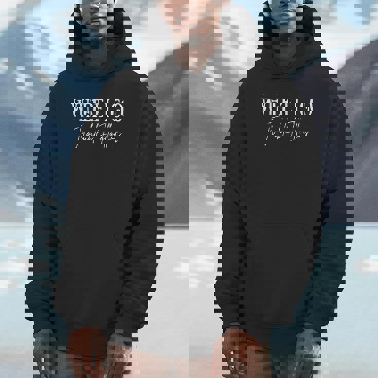 Vintage Where I Go Trouble Follows Couple Matching Valentine Unisex Hoodie