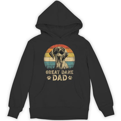 Vintage Great Dane Dad Dog Lovers Father's Day Unisex Hoodie