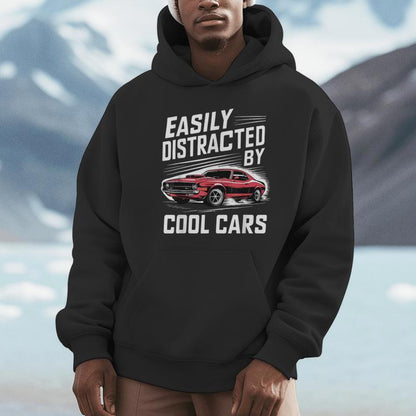 Vintage Muscle Car Easily Distracted By Cool Cars Unisex Hoodie