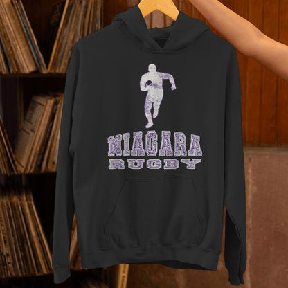Vintage Niagara Rugby With Rugby Player Unisex Hoodie