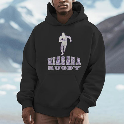 Vintage Niagara Rugby With Rugby Player Unisex Hoodie