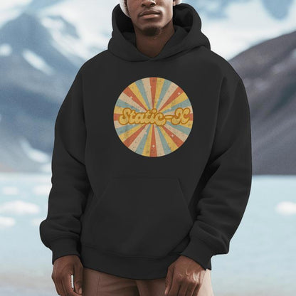 Vintage Static-X Rock Circle Retro 90S Music Metal Unisex Hoodie