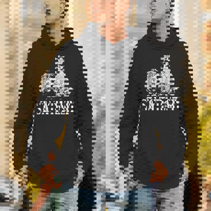 Vintage Stay Trashy Possum Raccoon Unisex Hoodie