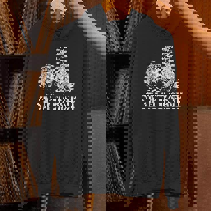 Vintage Stay Trashy Possum Raccoon Unisex Hoodie