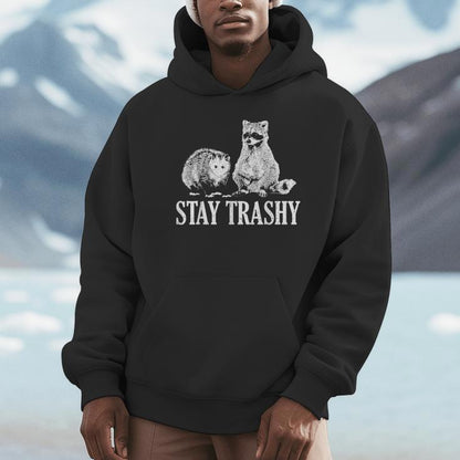 Vintage Stay Trashy Possum Raccoon Unisex Hoodie