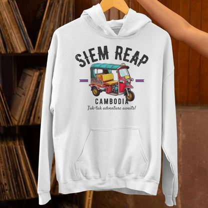 Vintage Tuk-Tuk Siem Reap Cambodia Asia Tuk-Tuk Lover Unisex Hoodie