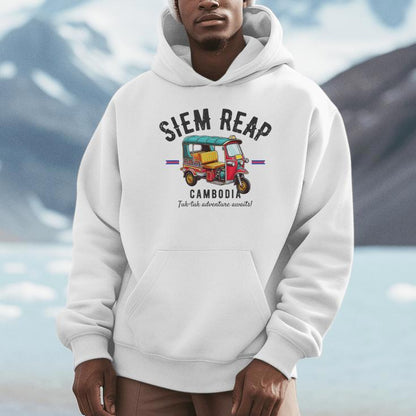 Vintage Tuk-Tuk Siem Reap Cambodia Asia Tuk-Tuk Lover Unisex Hoodie