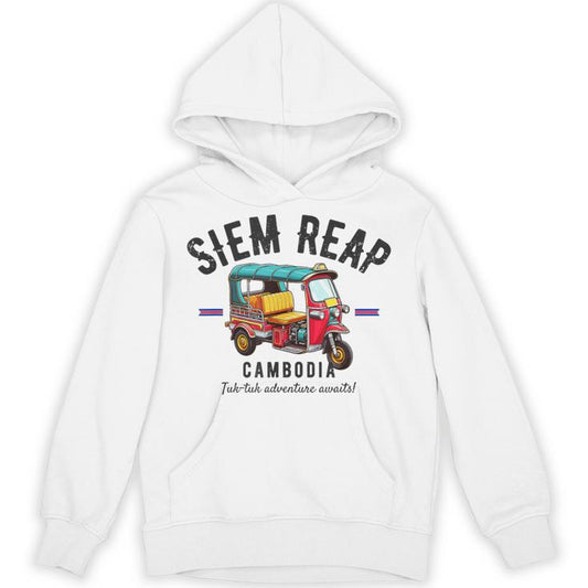 Vintage Tuk-Tuk Siem Reap Cambodia Asia Tuk-Tuk Lover Unisex Hoodie
