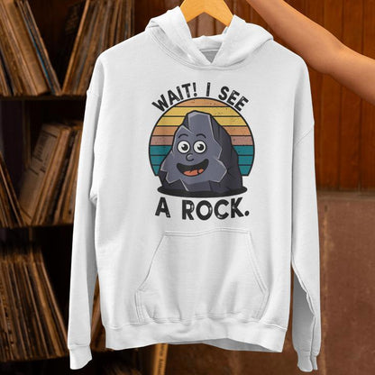 Wait I See A Rock Collector Rockhounding Vintage Unisex Hoodie