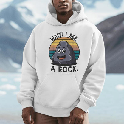 Wait I See A Rock Collector Rockhounding Vintage Unisex Hoodie