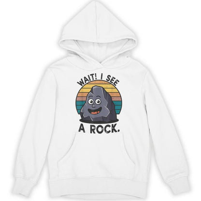 Wait I See A Rock Collector Rockhounding Vintage Unisex Hoodie