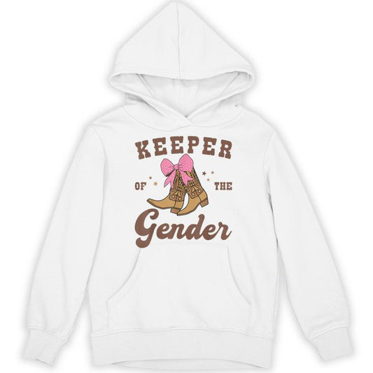 Western Keeper Of The Gender Baby Announcement Gender Reveal Unisex Hoodie
