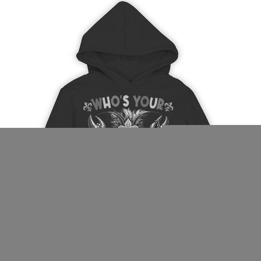 Whos Your Crawdaddy Crawfish Jester Mask Beads Mardi Gras Unisex Hoodie