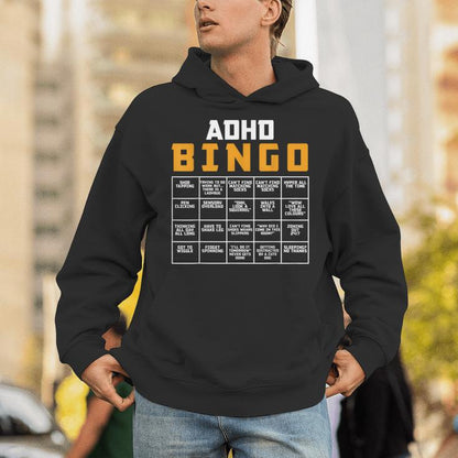 World Mental Health Awareness Day Adhd Bingo Unisex Hoodie