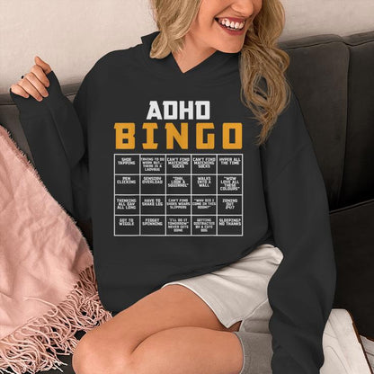World Mental Health Awareness Day Adhd Bingo Unisex Hoodie