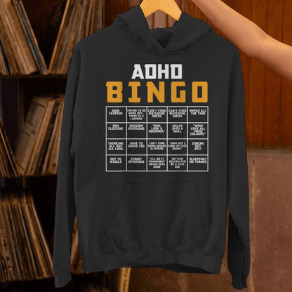 World Mental Health Awareness Day Adhd Bingo Unisex Hoodie