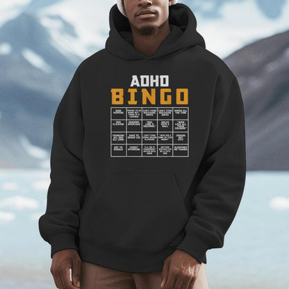 World Mental Health Awareness Day Adhd Bingo Unisex Hoodie