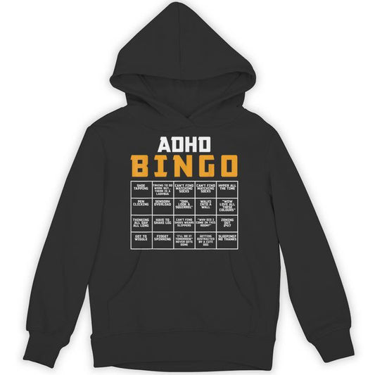 World Mental Health Awareness Day Adhd Bingo Unisex Hoodie