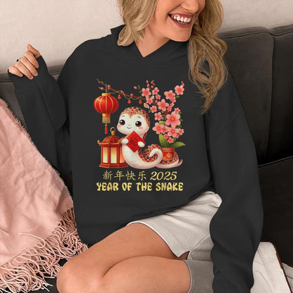 Year Of The Snake 2025 Lunar Chinese New Year Unisex Hoodie