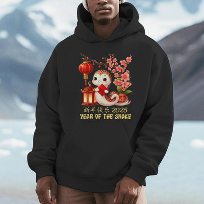 Year Of The Snake 2025 Lunar Chinese New Year Unisex Hoodie