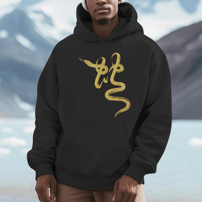 Year Of The Snake Gold Chinese Zodiac 2025 Unisex Hoodie